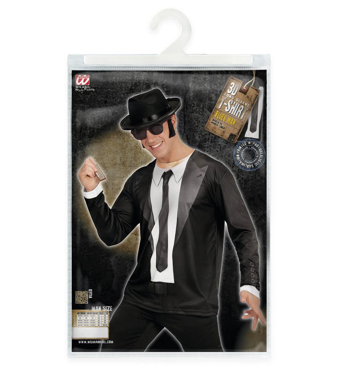 3D Blues Brother shirt man