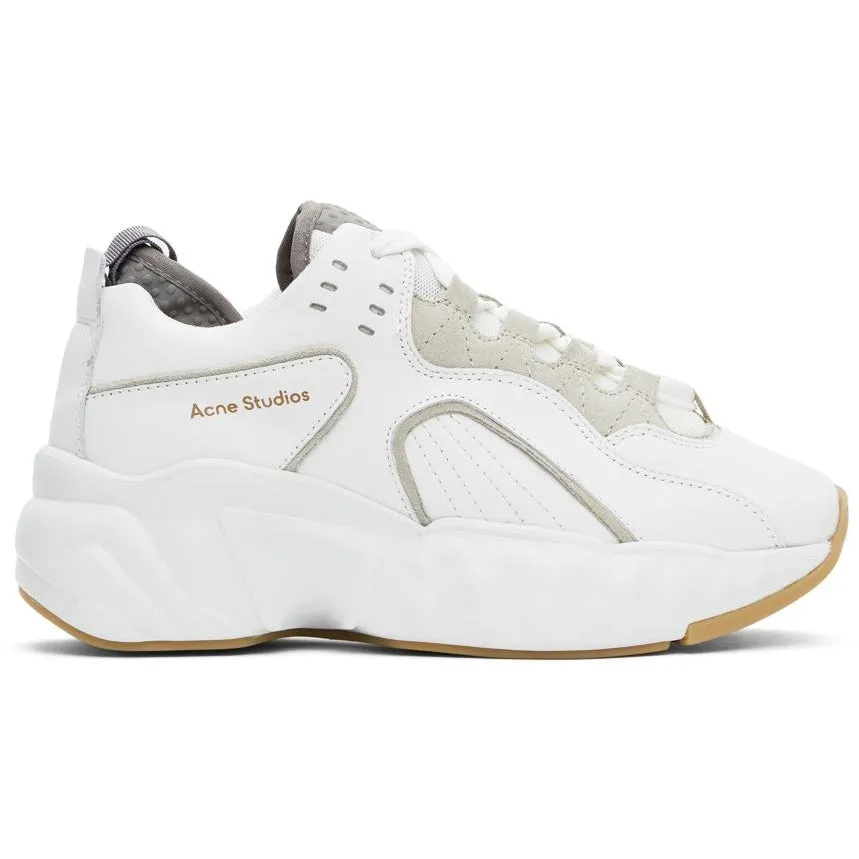 Acne Studios SSENSE Exclusive White Nappa Manhattan Sneakers