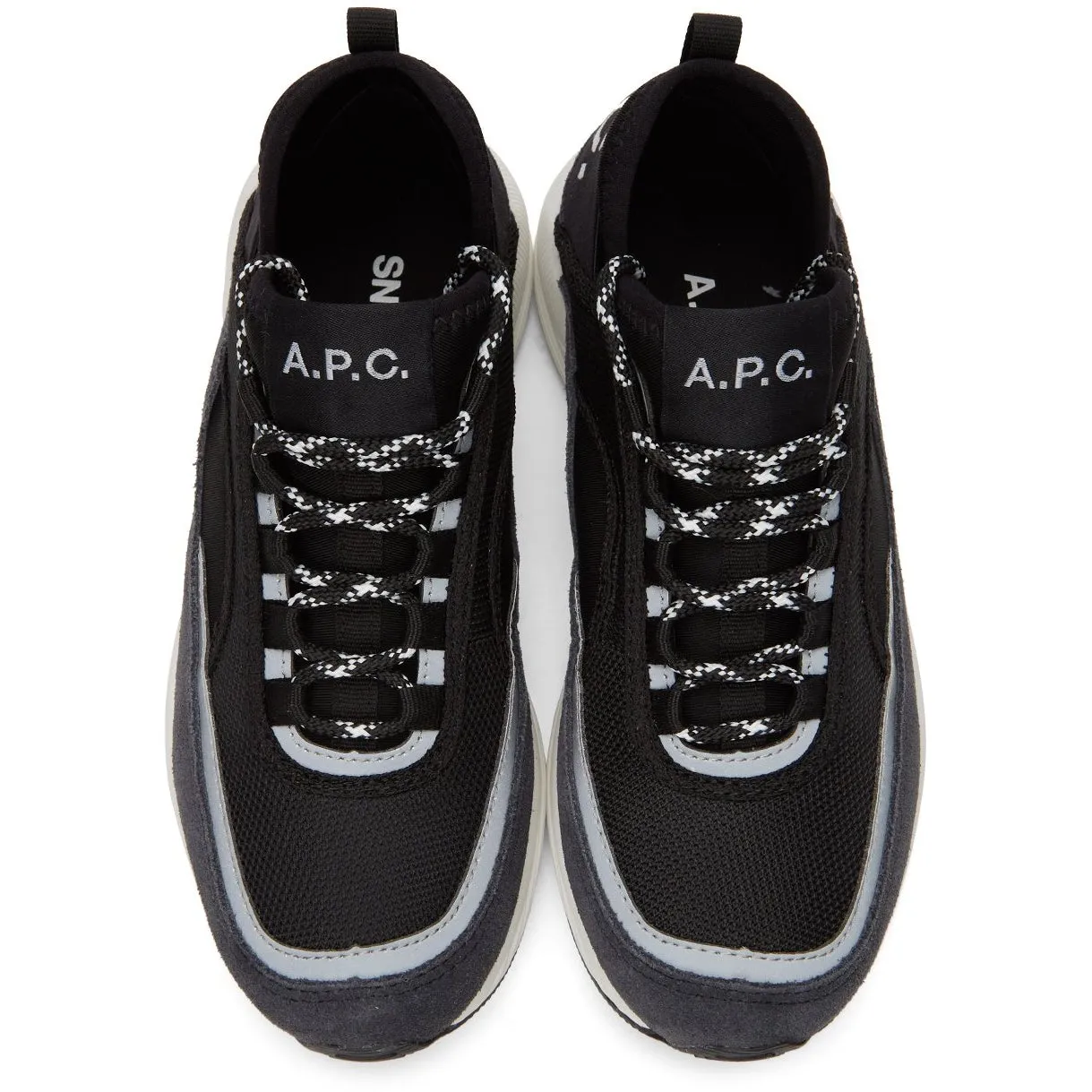 A.P.C. Black Run Around Sneakers
