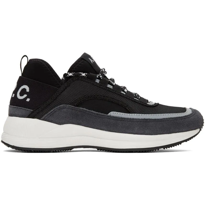 A.P.C. Black Run Around Sneakers
