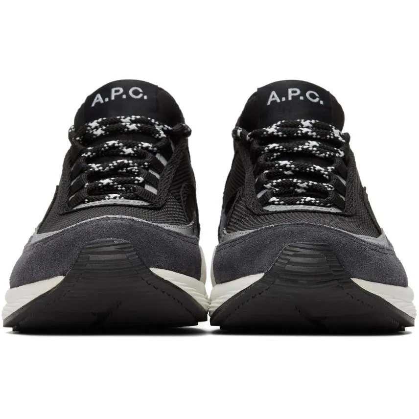 A.P.C. Black Run Around Sneakers
