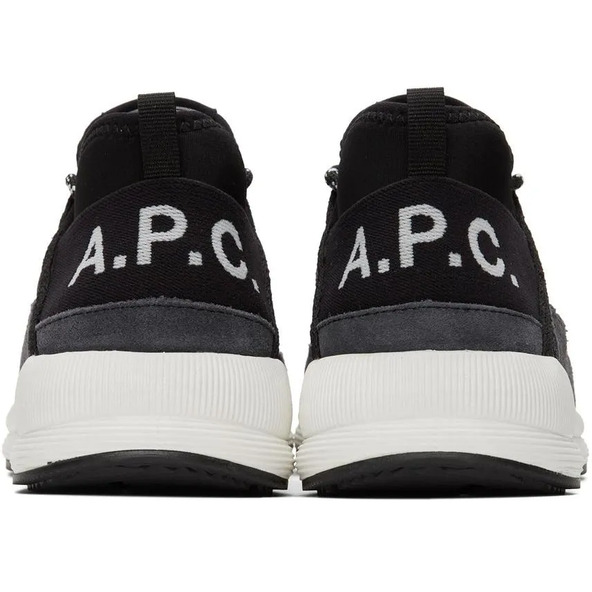 A.P.C. Black Run Around Sneakers