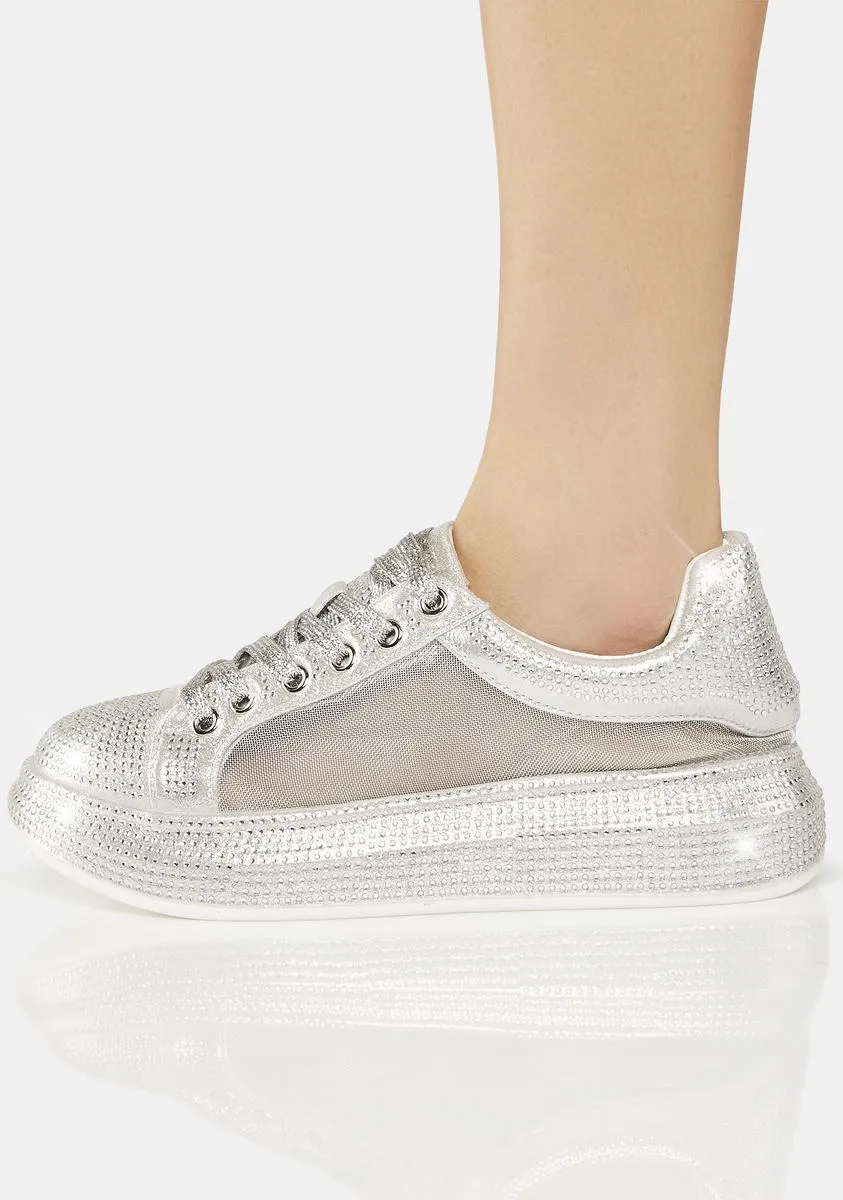 Azure-2 Rhinestone Sneakers