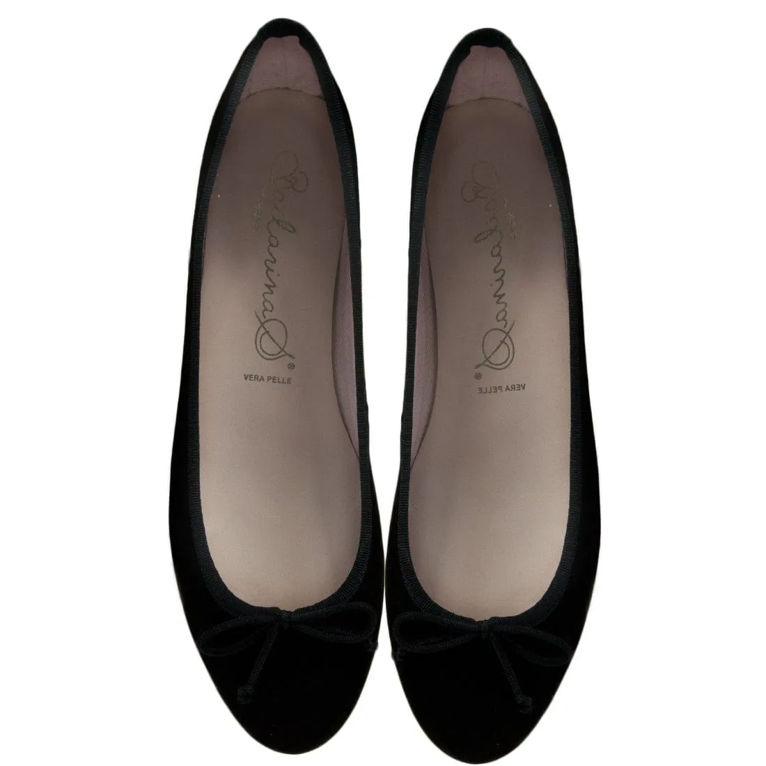 Bailarinas CARLA NER Black Suede Ballerina Flats