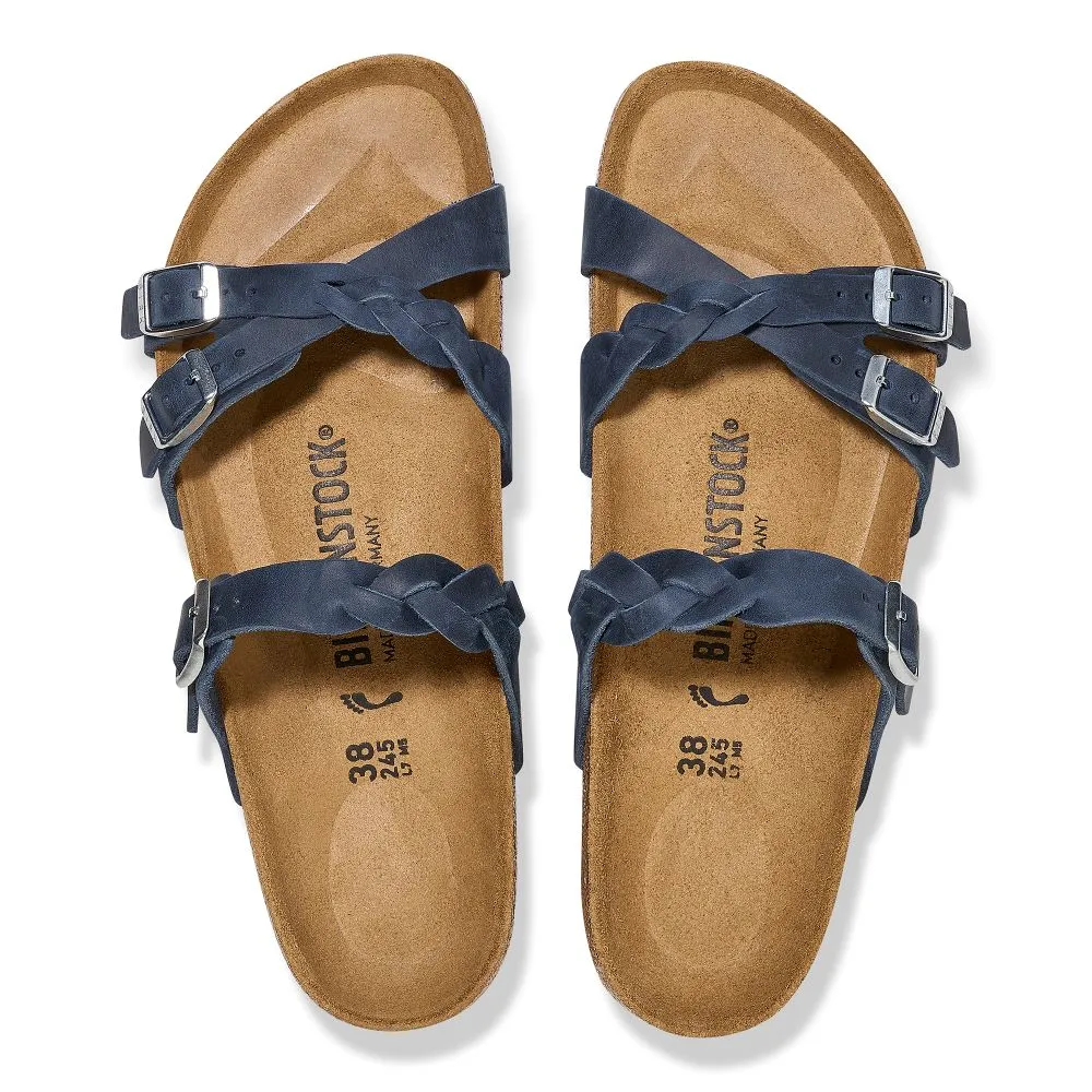'Birkenstock' Women's Franca Braid Strappy Sandal - Navy