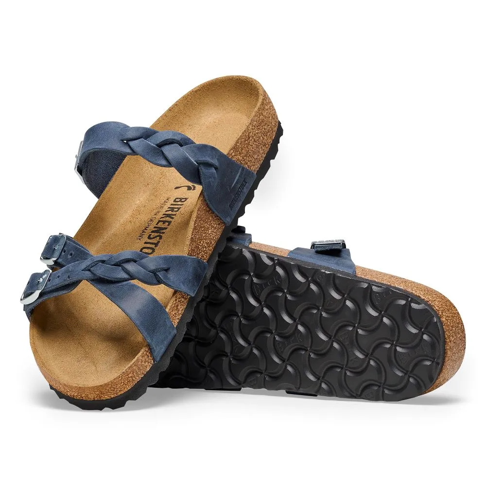 'Birkenstock' Women's Franca Braid Strappy Sandal - Navy