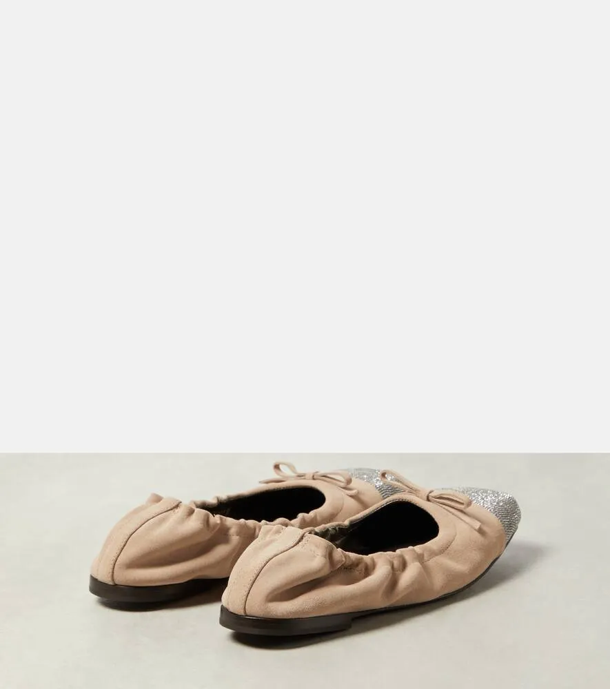 Brunello Cucinelli Suede ballet flats