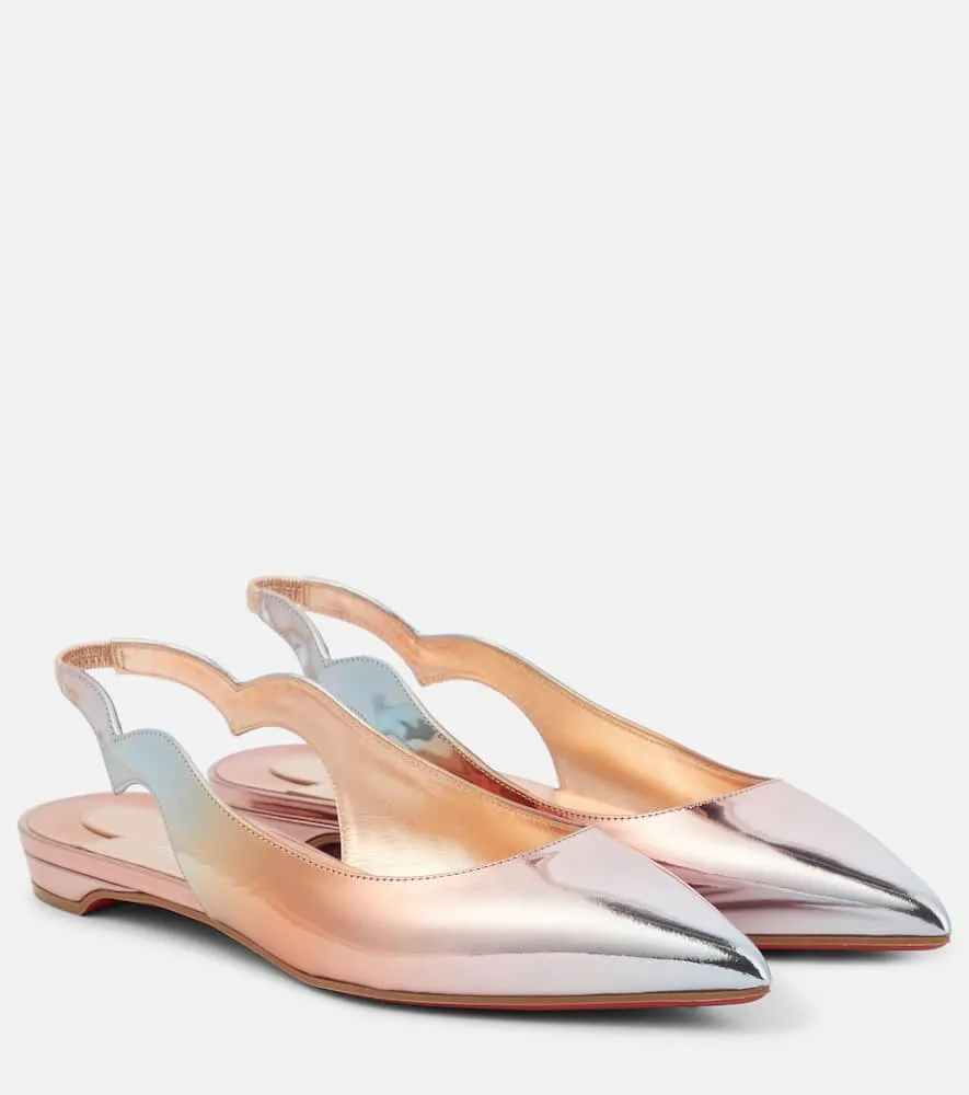 Christian Louboutin Hot Chickita Sling leather slingback flats