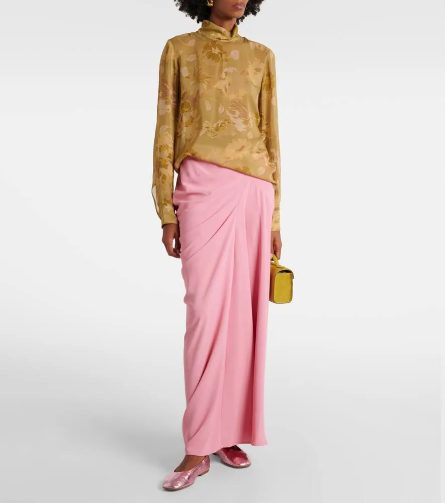Dries Van Noten Metallic leather ballet flats