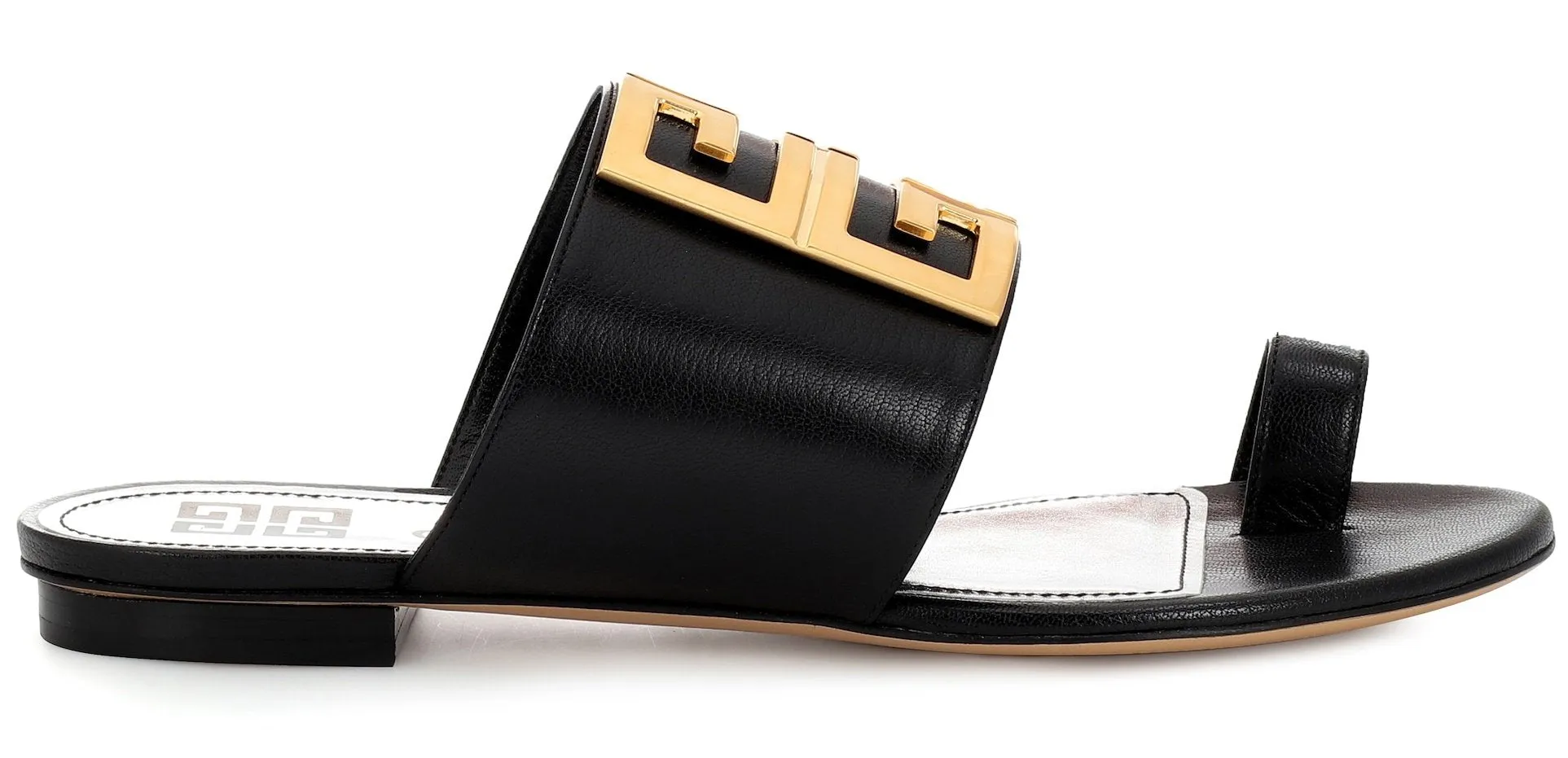 Embellished Leather Sandals