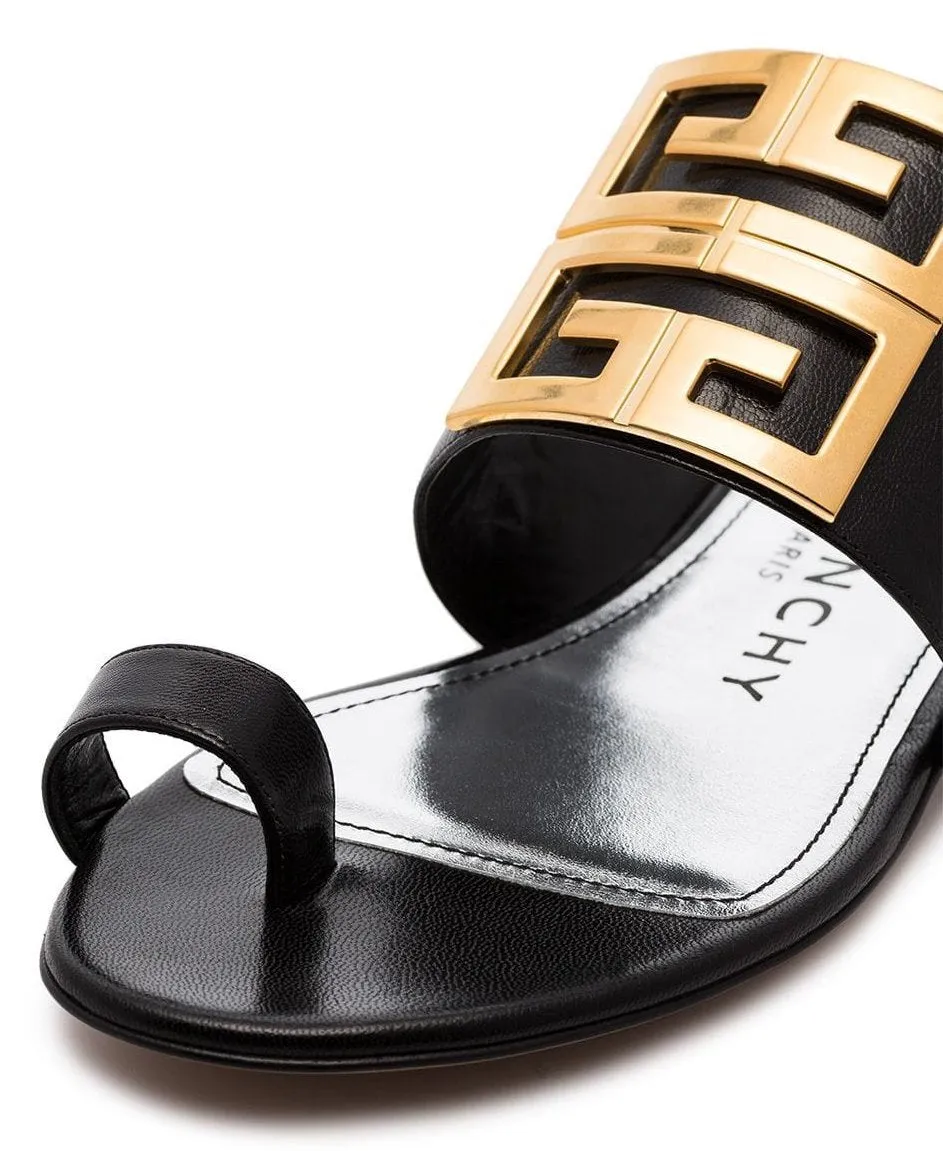 Embellished Leather Sandals