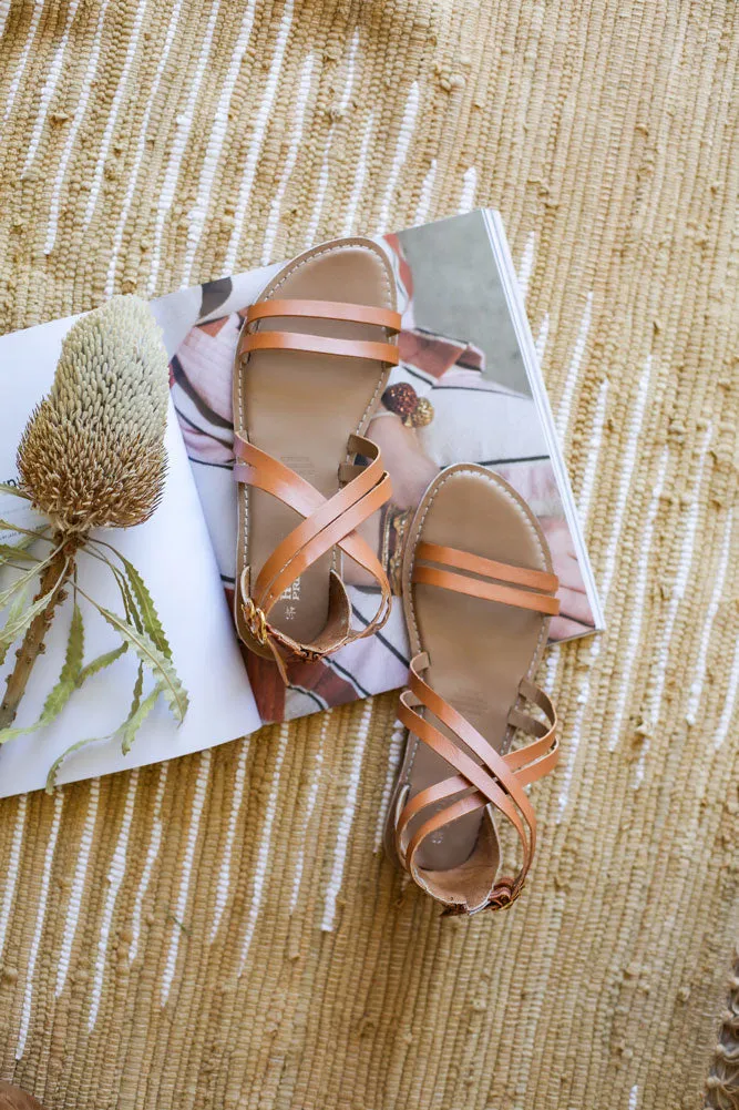 HUMAN PREMIUM Skylah Tan Sandals