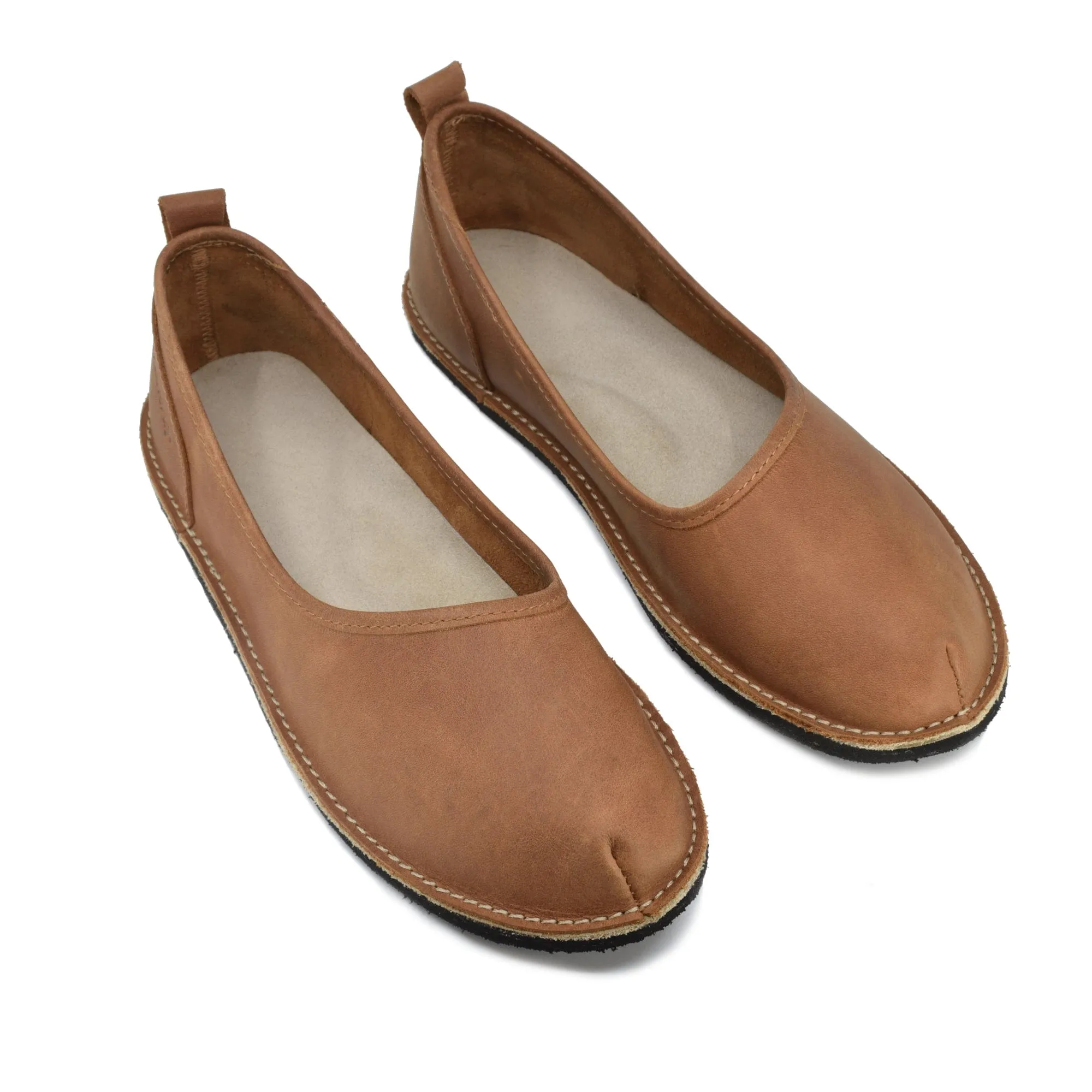 Kuutsid Leather Flats - Brown
