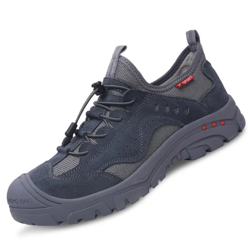 Men‘s Mountaineering Breathable Anti-Smashing And Anti-Piercing Safety Shoes