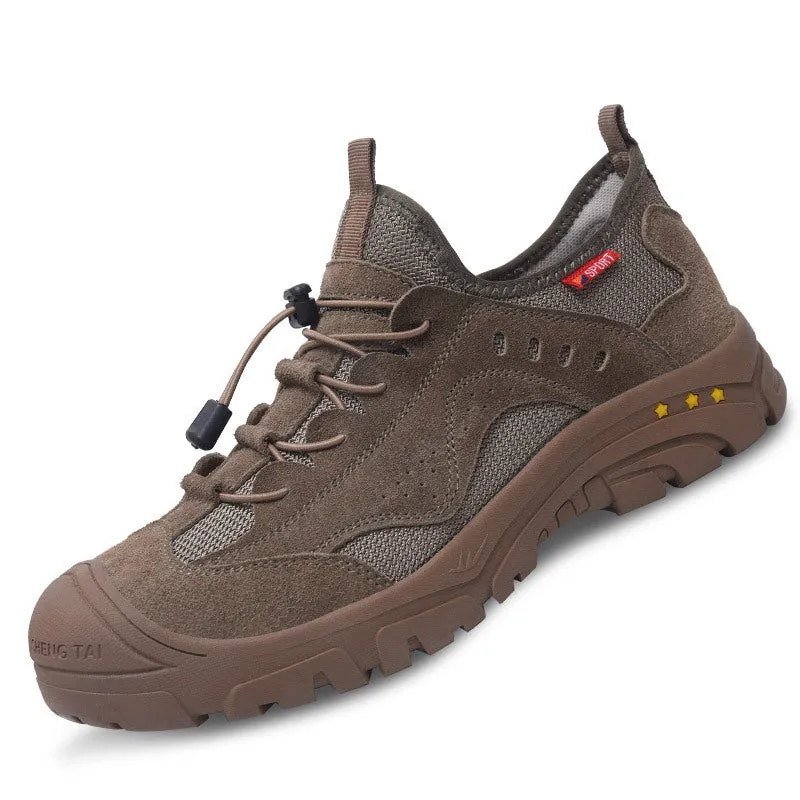 Men‘s Mountaineering Breathable Anti-Smashing And Anti-Piercing Safety Shoes