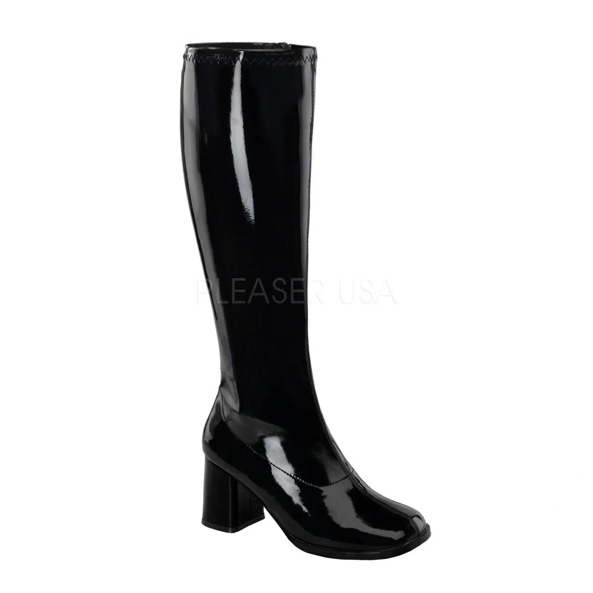 Plus Size Wide Calf GoGo Boots with 3-inch Heels GOGO-300WC