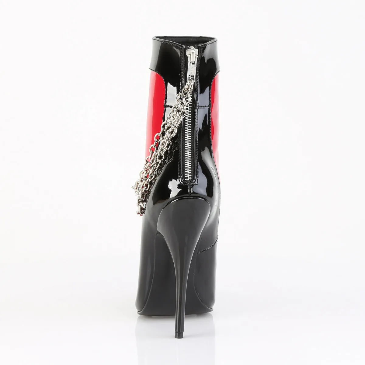 Red Black Ankle Boot DOMINA-1033