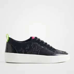 Scarpe Donna DESIGUAL Sneakers Camouflage con Glitter colore Nero