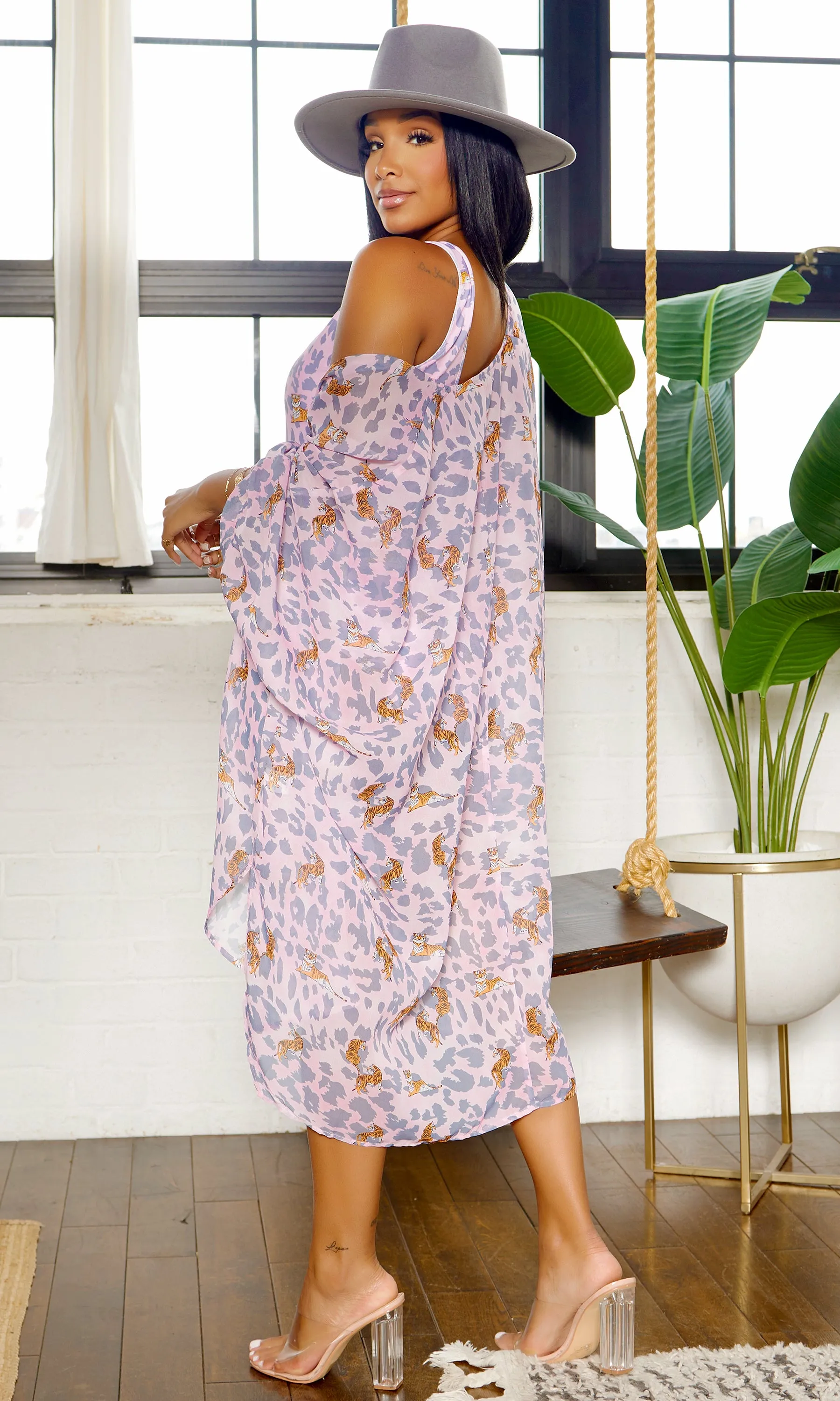 Tiger Swim Set | Mauve FINAL SALE